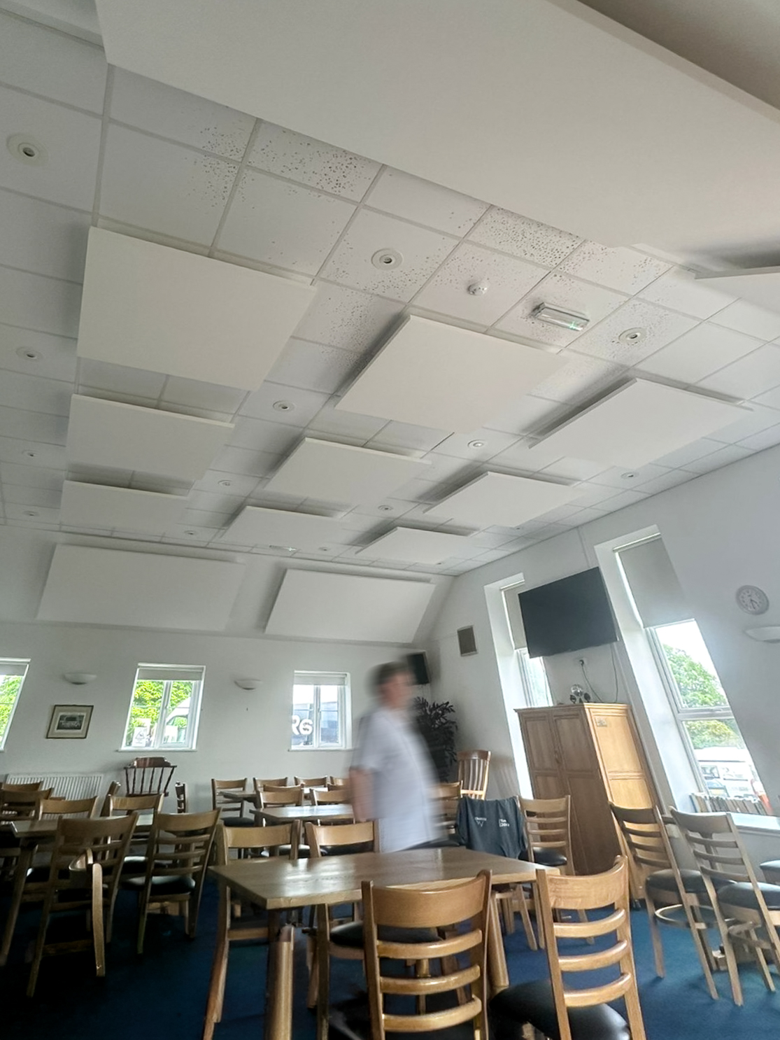 Acoustic panels installed in Islip Village Hall by Resonics