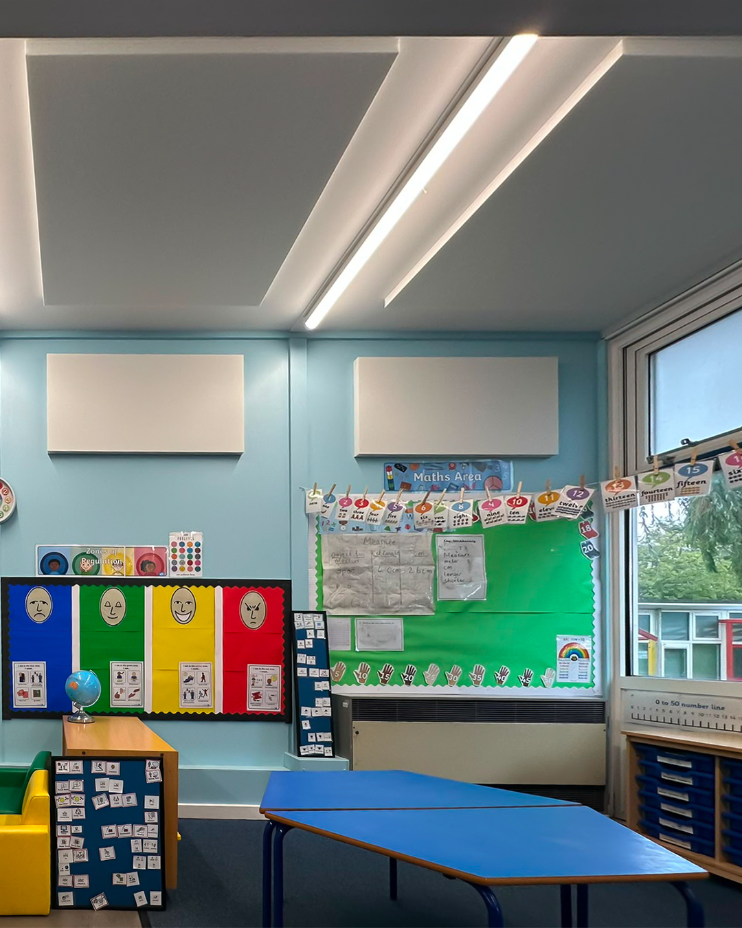 At Abbots Farm Infant School in Warwickshire, the difference in sound levels was immediate.